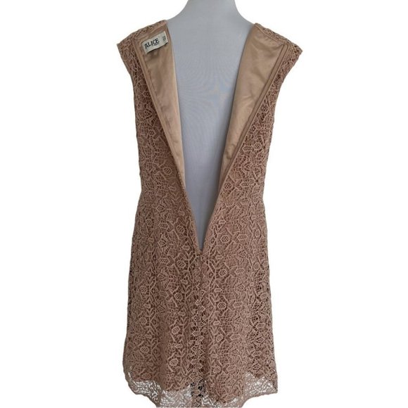 Alice by Temperley crochet laced midi sheath dress - Picture 3 of 13